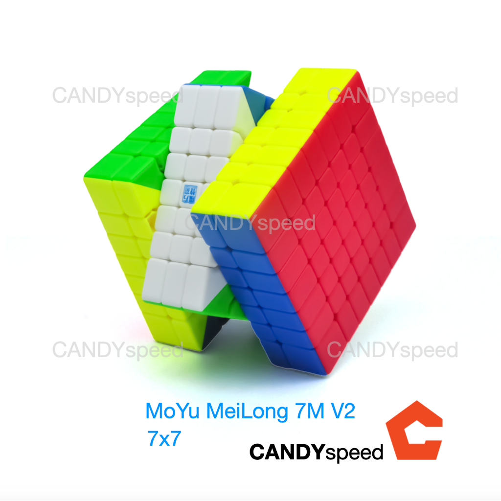 rubik Cube รูบิค MoYu MeiLong 7M V2 7x7 Stickerless มีแม่เหล็ก | By CANDYspeed