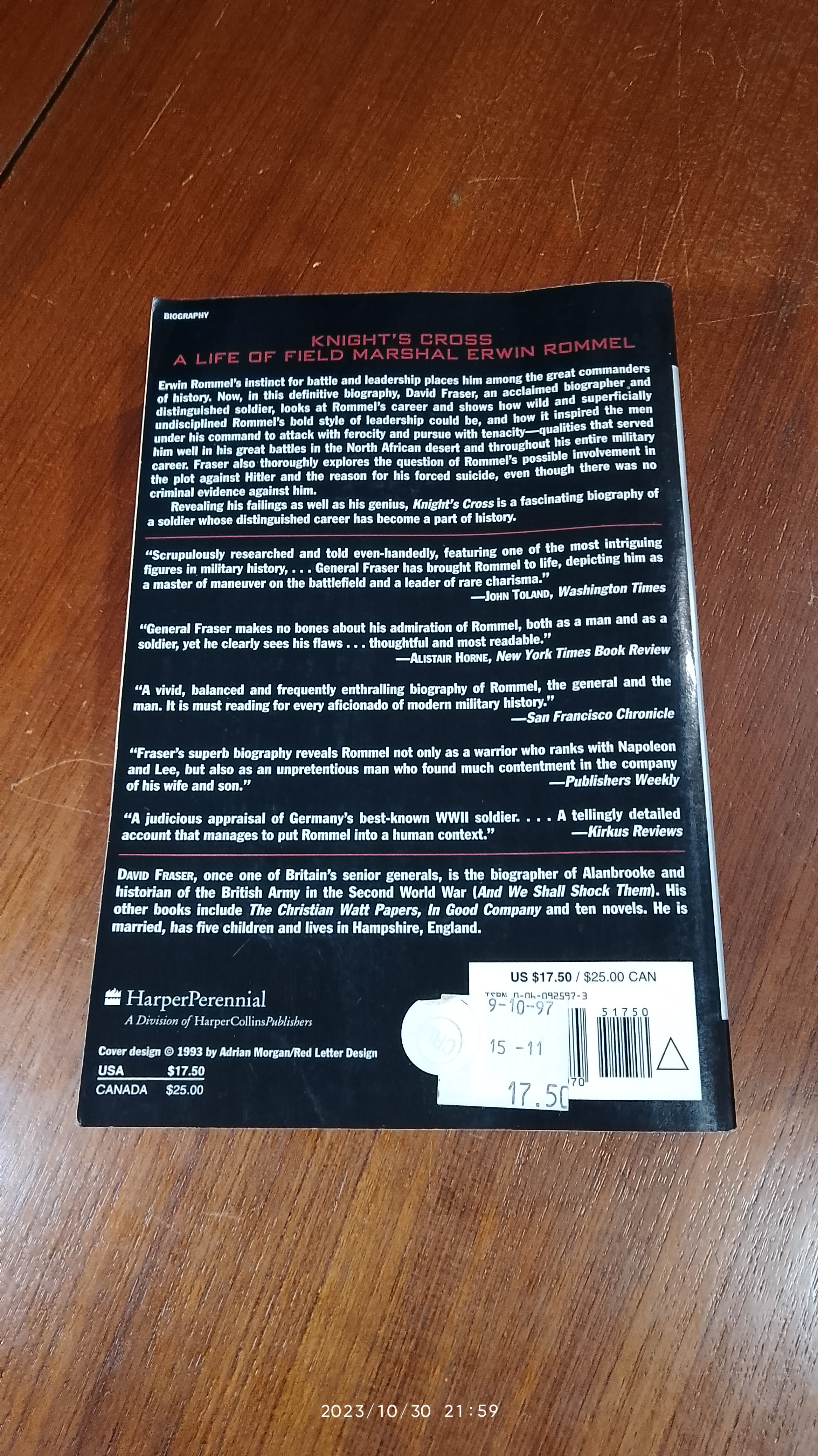 Knight's Cross : A Life of Field Marshal Erwin Rommel