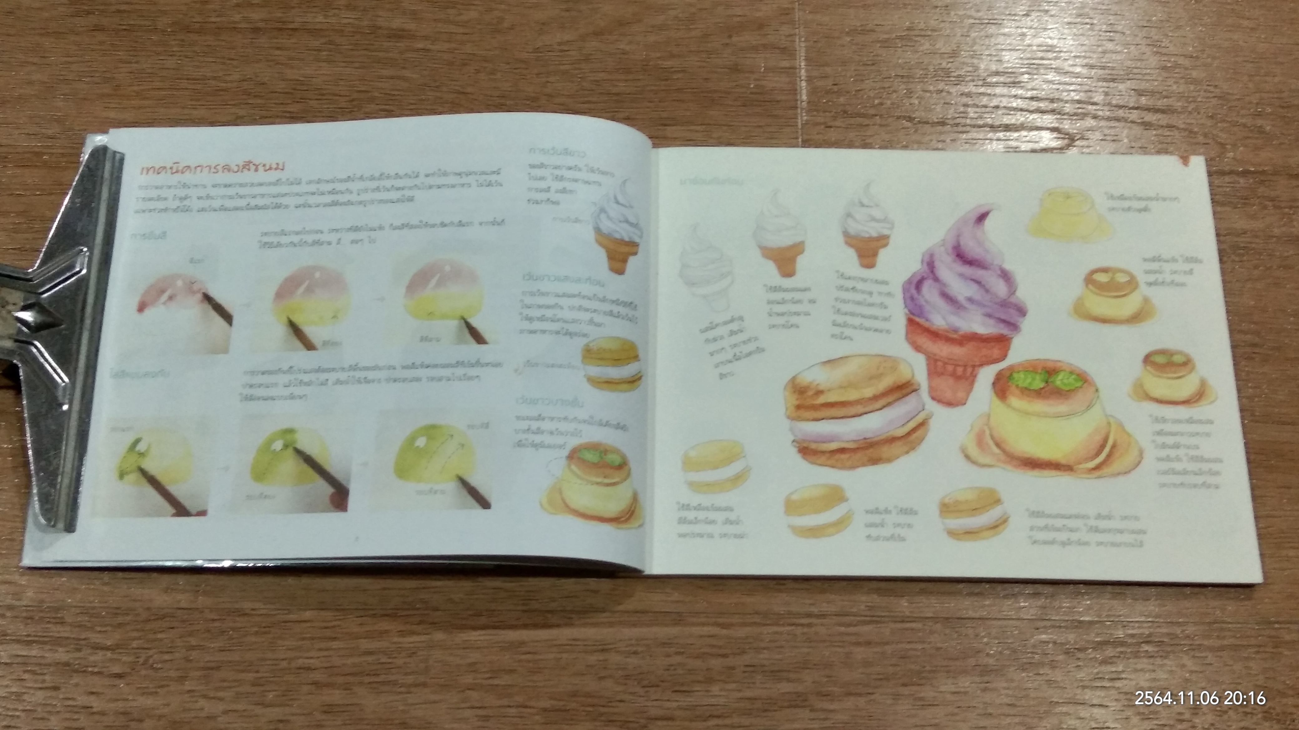 หัดวาดสีน้ำ PLAYBOOK Vol.1 อาหาร ขนม และผลไม้