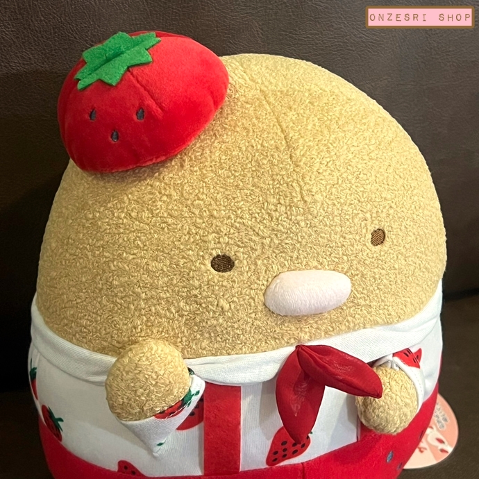ตุ๊กตา Sumikko Gurashi x Sakuma Strawberry Milk Candy(Limited) แบบ Tonkatsu ขนาด 24 x 19 x 14 ซม. ไม่มีขายทั่วไป เป็นแบบต้องลุ้นกับทางหน้าร้าน San-X ที่ญี่ปุ่นเท่านั้น