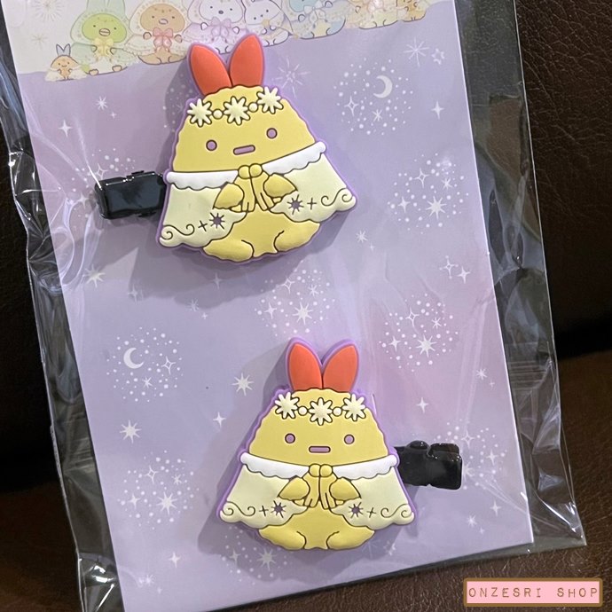 เซ็ตกิ๊บติดผม Sumikko Gurashi Rabbit's Mysterious Charm (Limited) แบบหางกุ้งเทมปุระ ทำจาก PVC ขนาด 3.5 x 4 ซม.