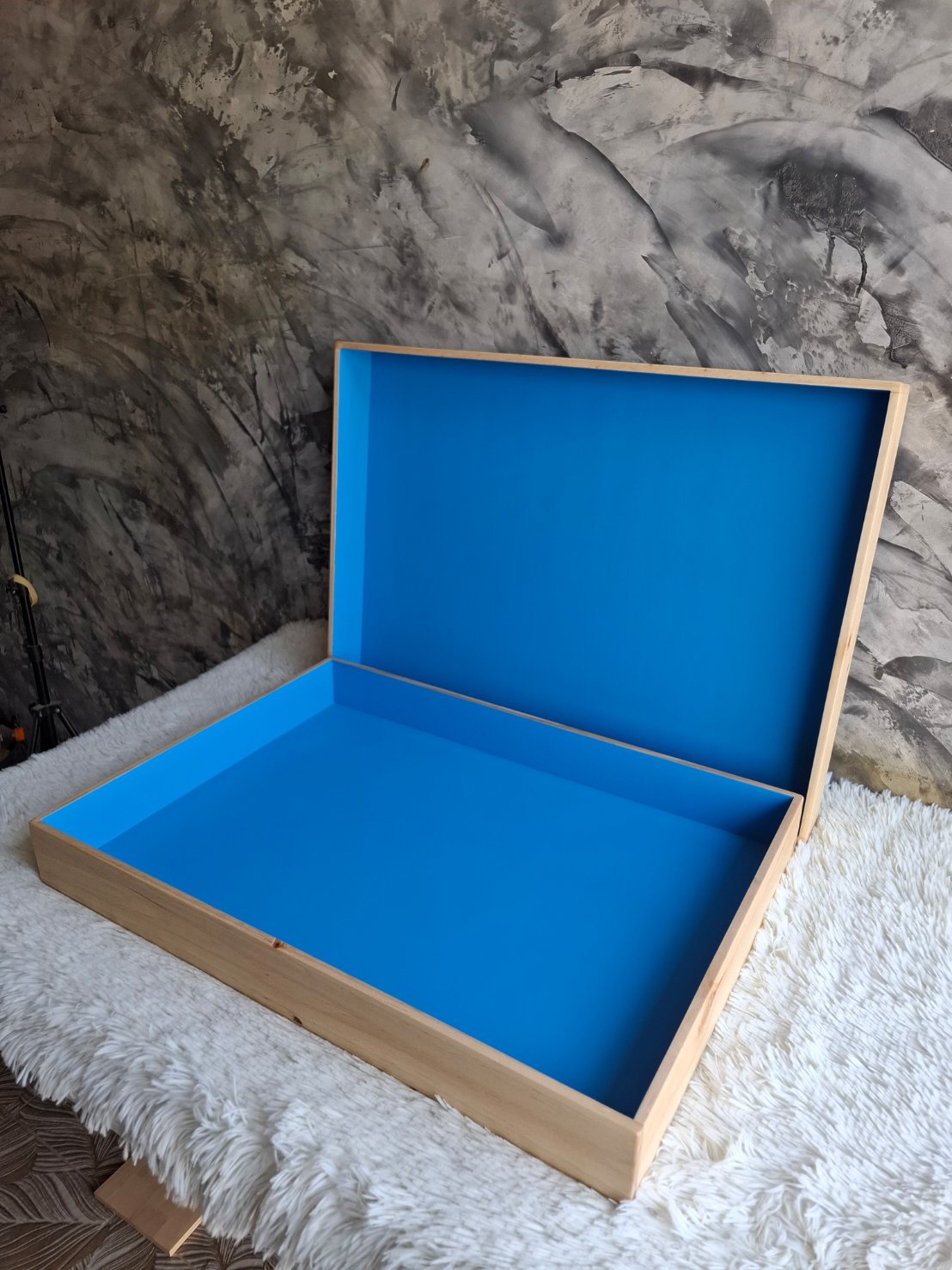 กล่องไม้สนฝาครอบ