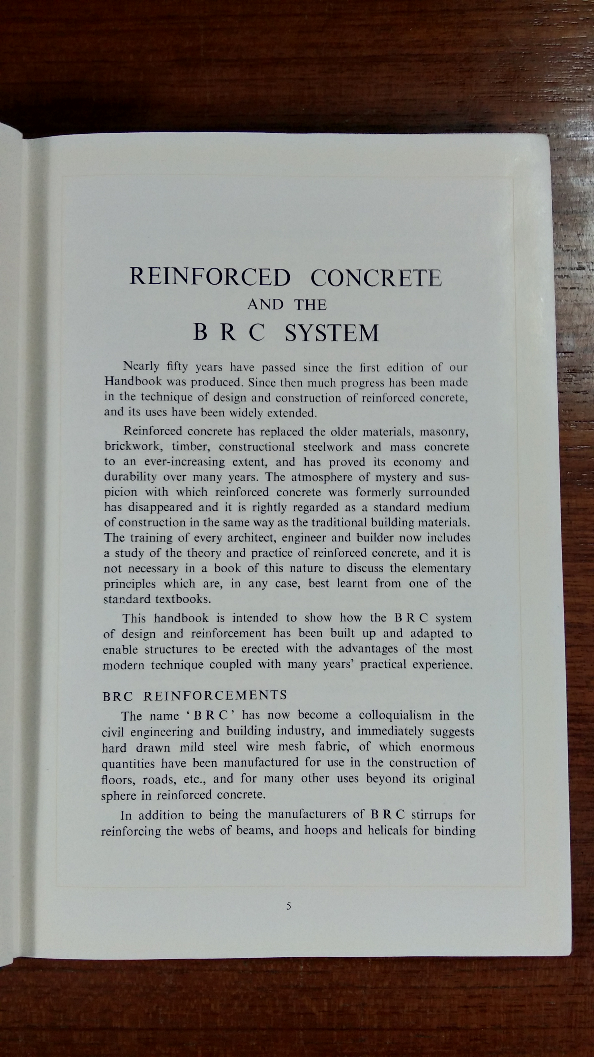 THE BRITISH REINFORCED CONCRETE ENGINEERING CO. LTD. / B R C
