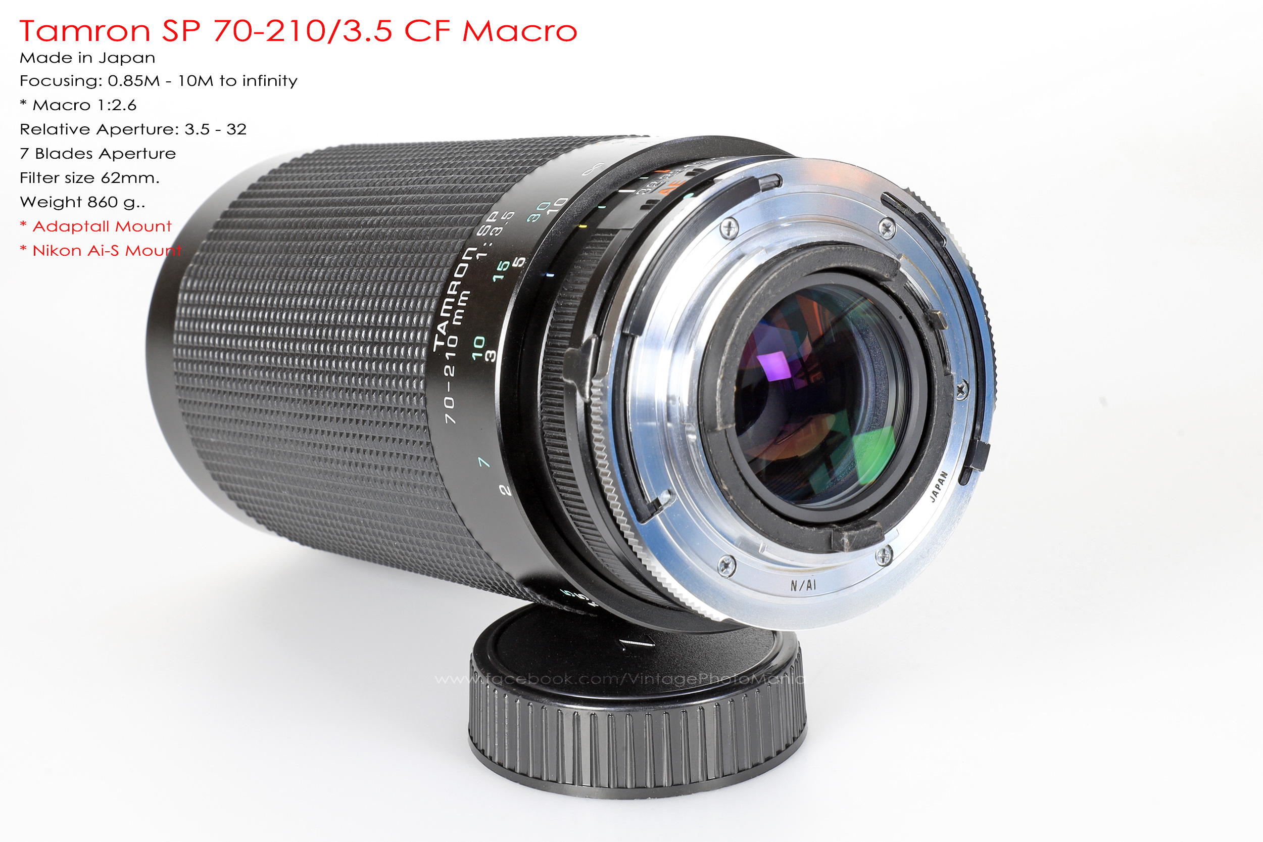 Tamron SP 70-210/3.5 CF Macro *Nikon Ai-S Mount เลนส์ไวแสงคมๆโบเก้สวย