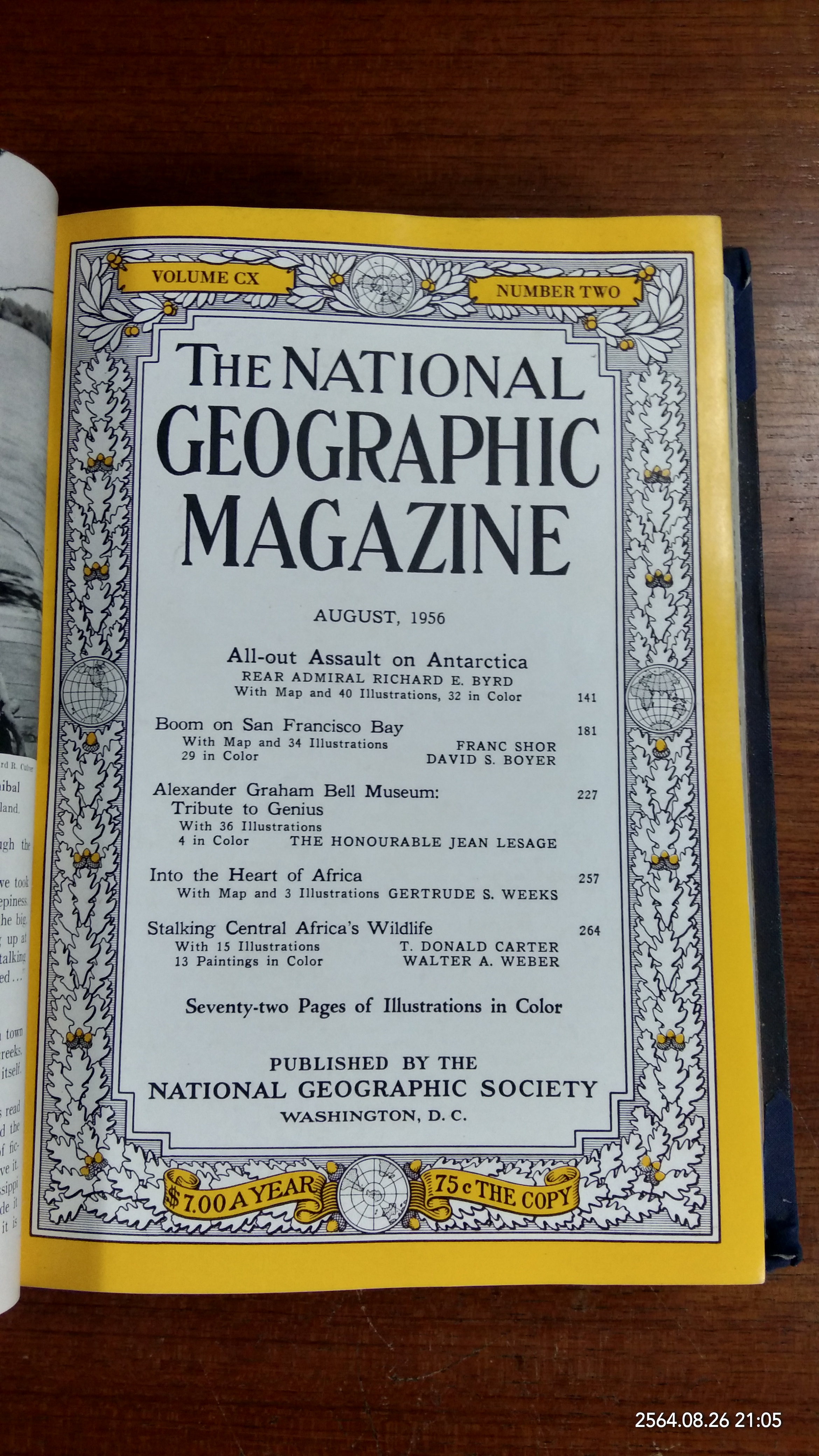 NATIONAL GEOGRAPHIC MAGAZINE JULY - DECEMBER 1956