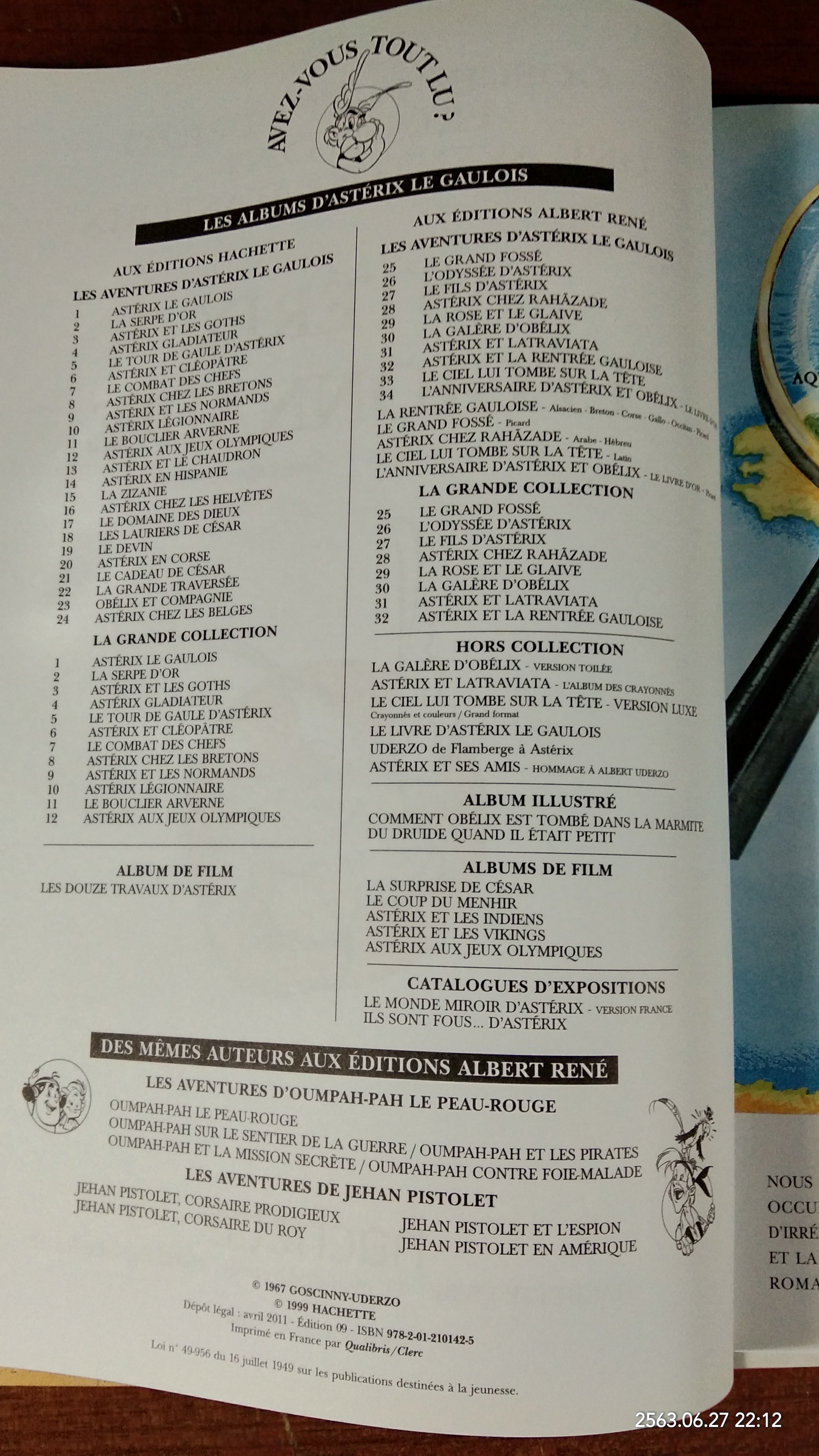 ASTERIX LEGIONNAIRE (ภาษาฝรั่งเศษ)