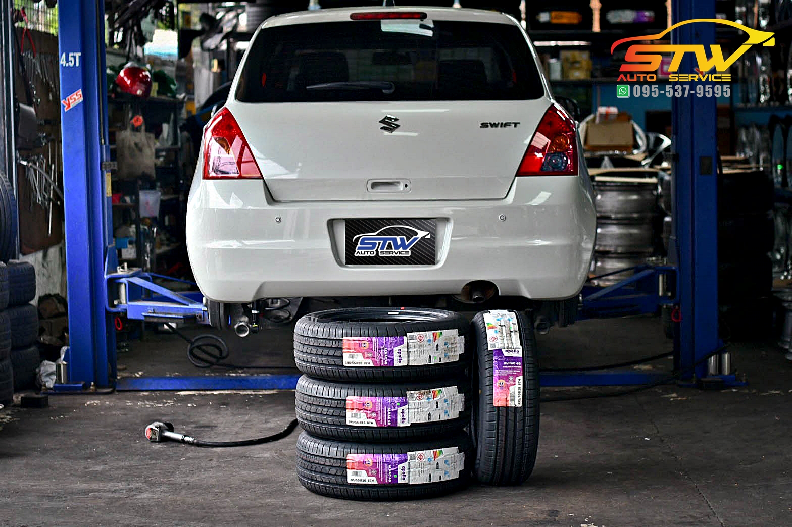 ยางใหม่ APOLLO Alnac 4G 195/55R16 82H