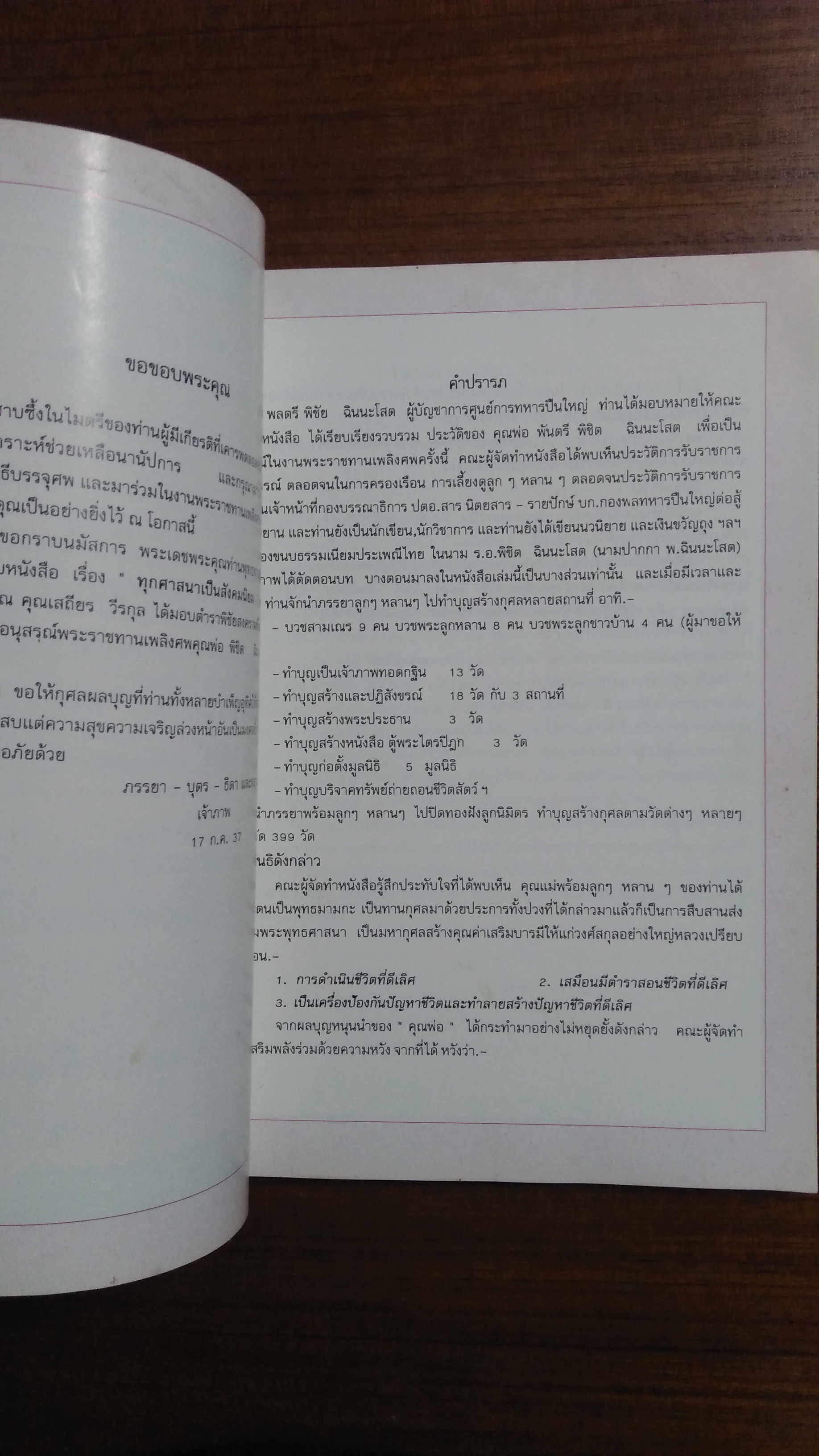 อนุสรณ์งานพระราชทานเพลิงศพ พันตรี พิชิต ฉินนะโสต