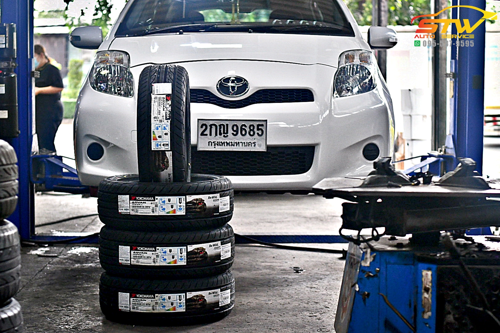 ยางใหม่ YOKOHAMA ADVAN Fleva V701 195/55R15 85V