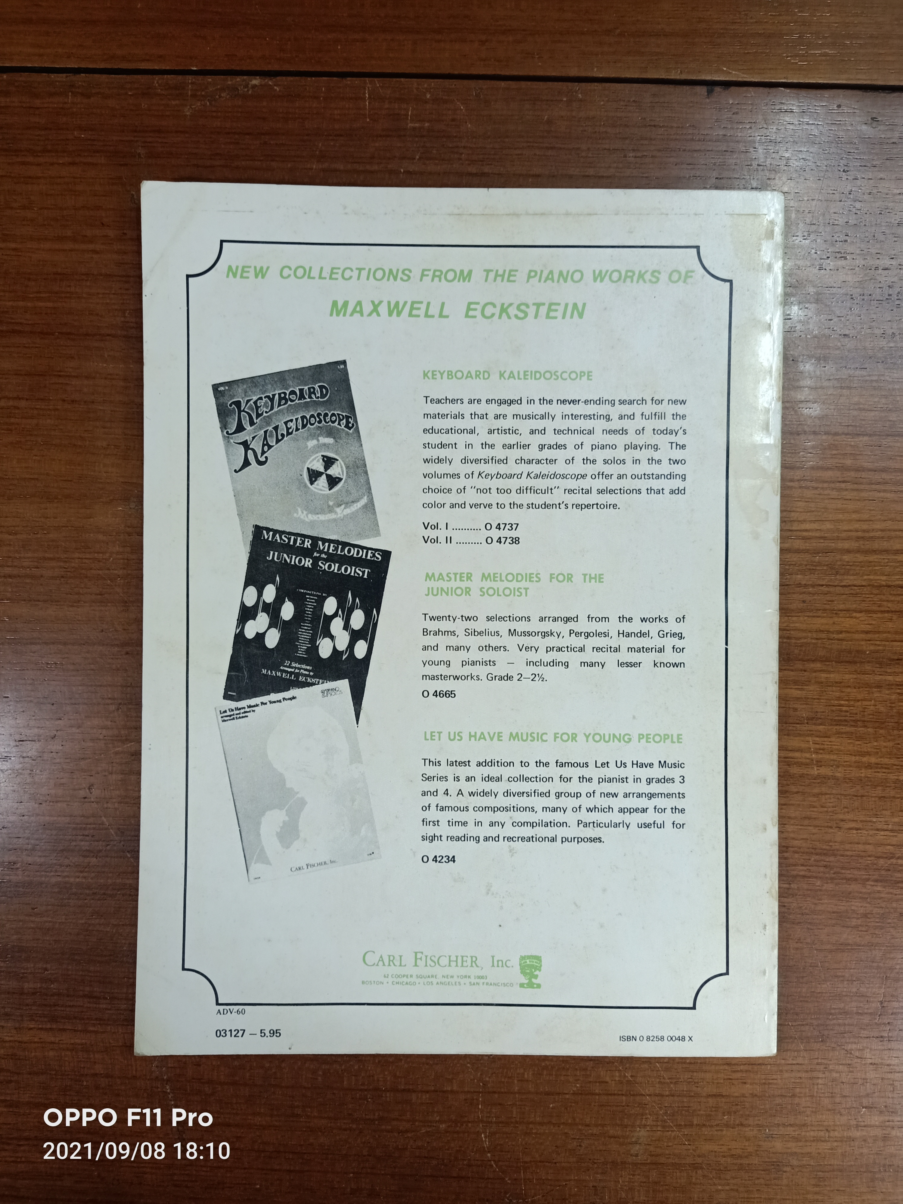 Let Us Have Music for Piano Seventy Four Famous Melodies -Volume Two/ CARL FISCHER