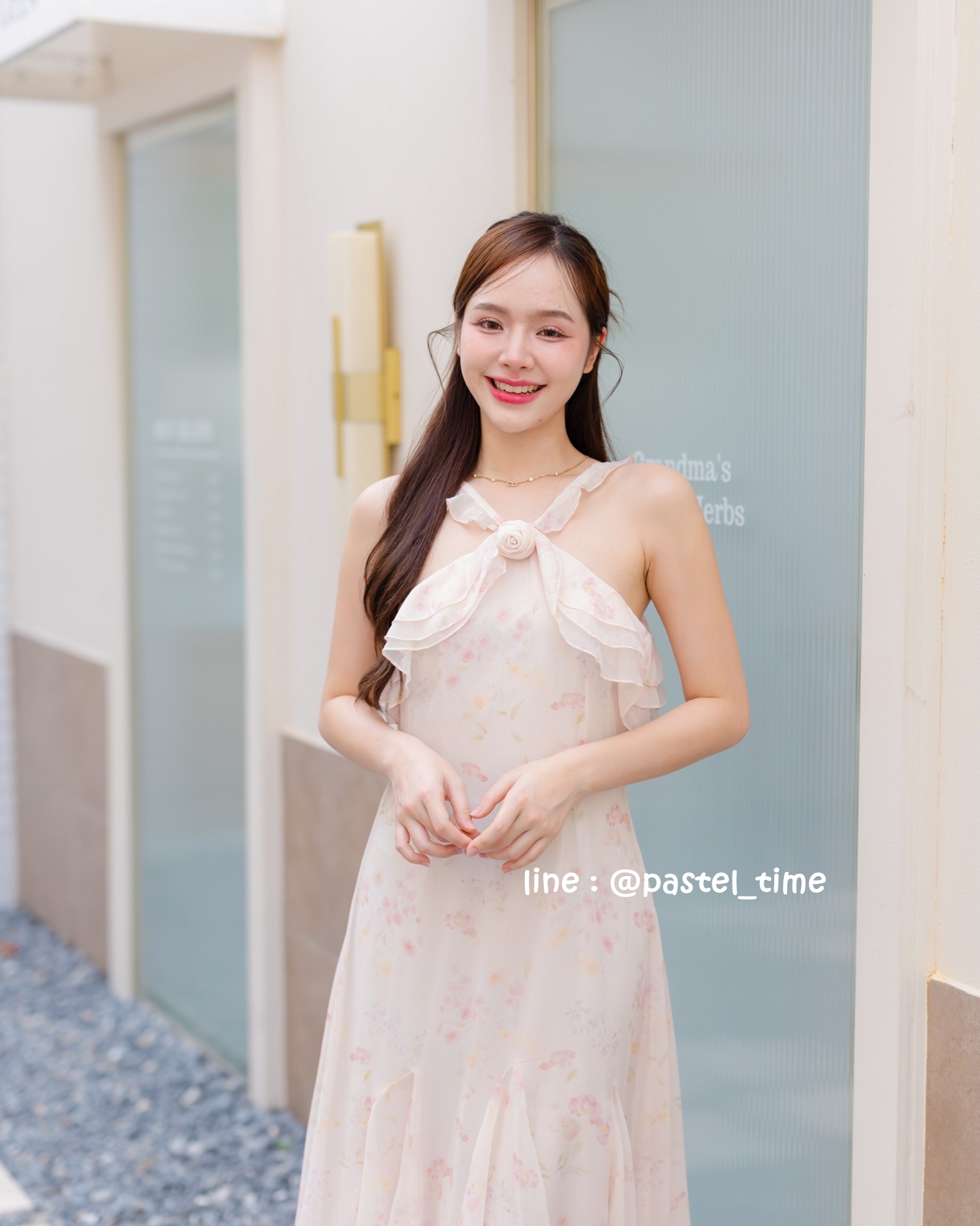 Rosy Vest Maxi Dress