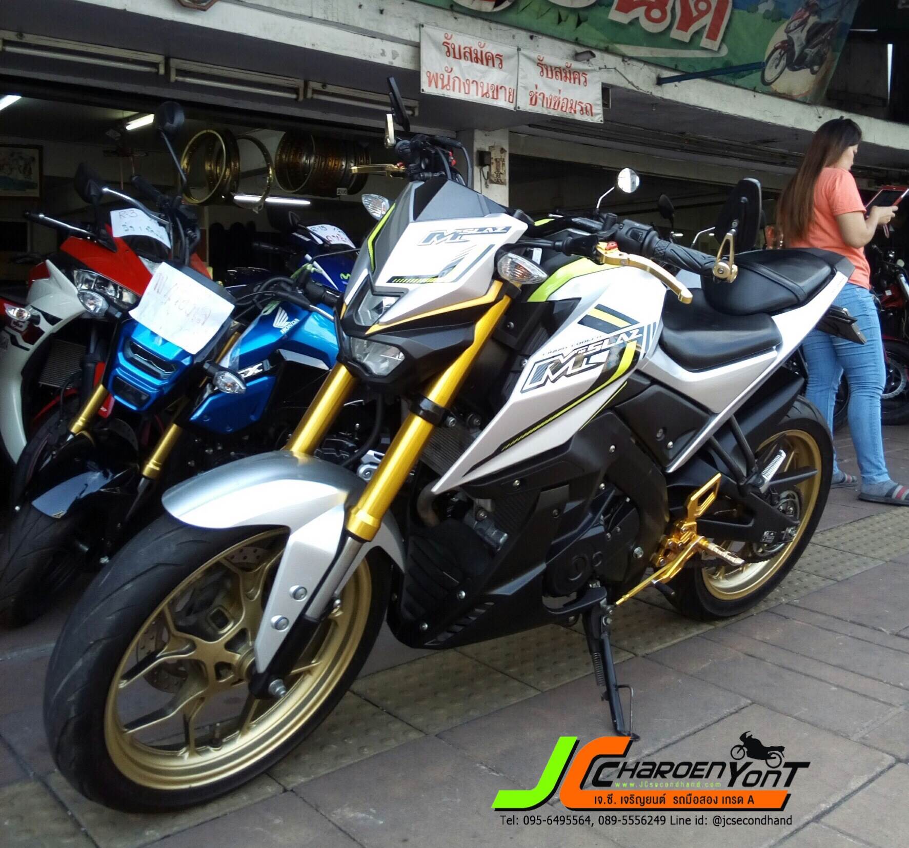"รถบ้านมือเดียวหล่อๆ" YAMAHA M-SLAZ จดทะเบียนปี 59 ตัวรถแต่งสวยภายนอก เครื่องเดิมไม่แกะ ชุดสีสวยตำหนิน้อย