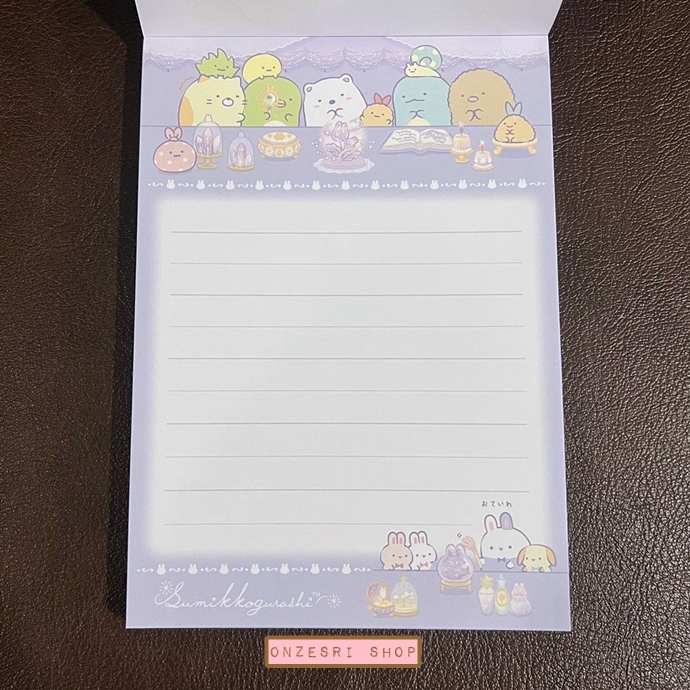 สมุดฉีก Sumikko Gurashi Sumikko Gurashi Rabbit's Mysterious Charm สีม่วง ขนาด 14.8 x 10.5 ซม. มี 4 ลาย รวม 100 แผ่น