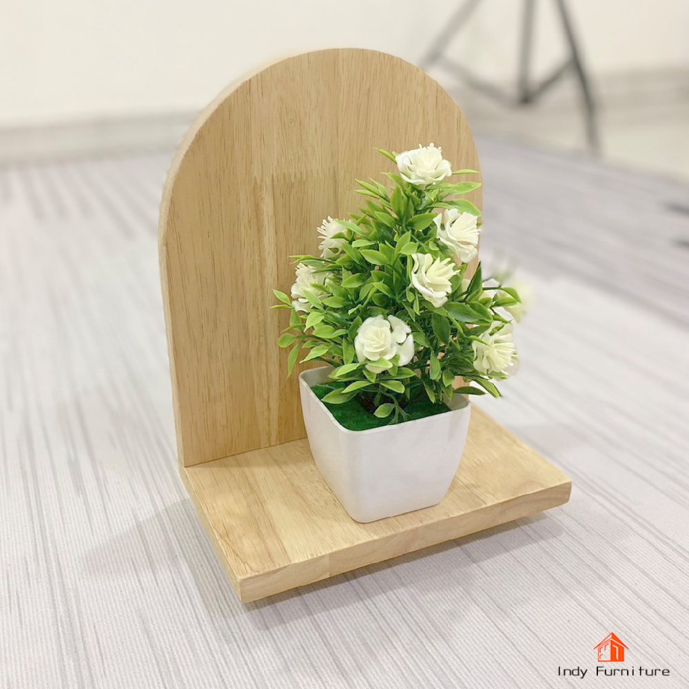 ชั้นแขวนอเนกประสงค์ ไม้ยางพารา รุ่น Shelf-01 สีธรรมชาติ