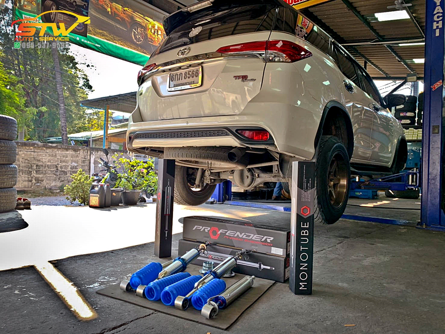 โช้คอัพ PROFENDER MONOTUBE 2.0 ติดตั้งใส่ FORTUNER