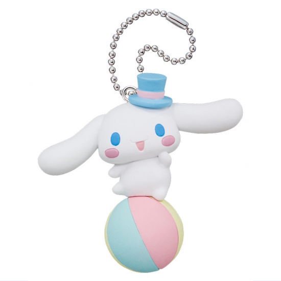 พวงกุญแจ Cinnamoroll Pastel Circus Mascot สูงประมาณ 3.5 - 4 ซม. มี 5 แบบให้เลือก