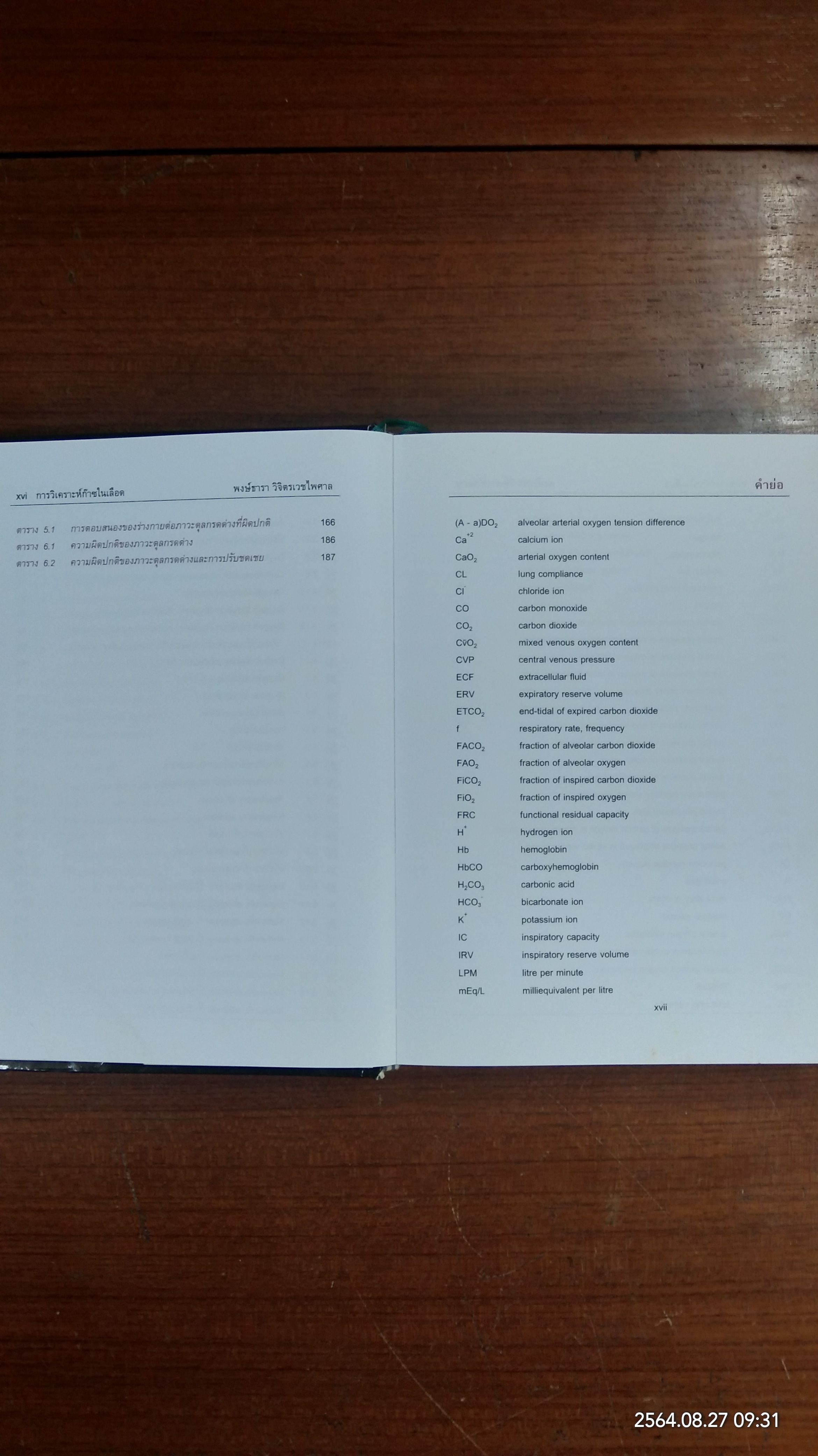 การวิเคราะห์ก๊าซในเลือด / พงษ์ธารา วิจิตรเวชไพศาล