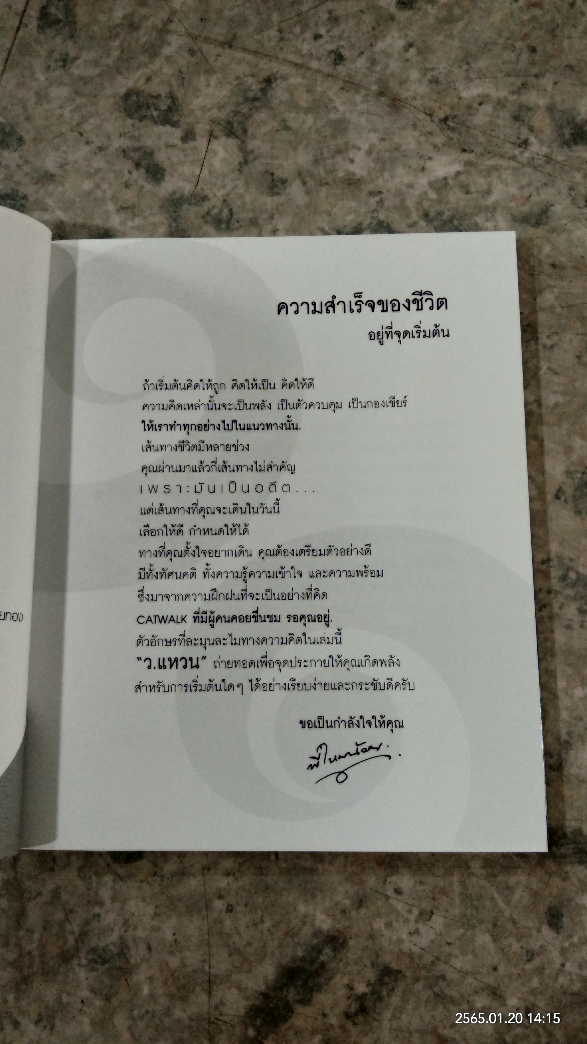 Life as a cat walk / ว.แหวน