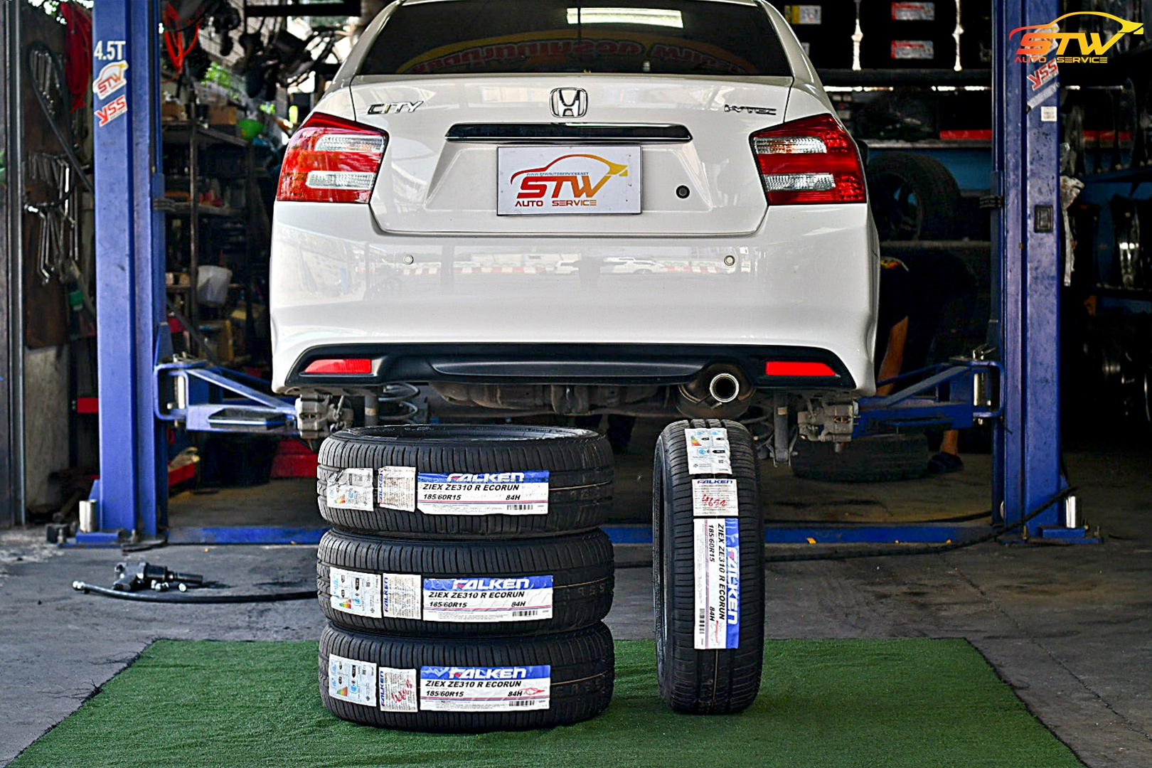 ยาง Falken ZIEX ZE310R EcoRun 185/60R15 84H ติดตั้งใส่ HONDA CITY