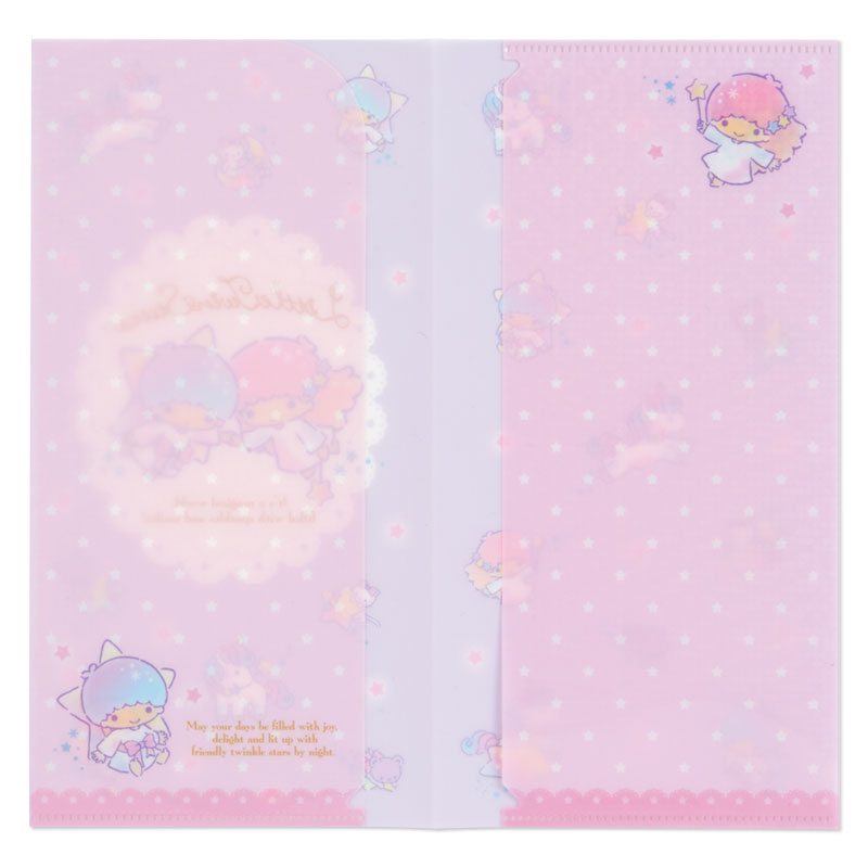 Sanrio Ticket Holder / Mask Holder แบบ Little Twin Stars สีม่วงชมพู ขนาด 12 x 23 ซม. เป็นแบบ Hologram วิ้ง ๆ เป็นแฟ้มเล็กแบบยาว สามารถนำไปใส่ใบเสร็จ เอกสาร ตั๋ว หรือไว้เก็บหน้ากากอนามัยได้ค่ะ