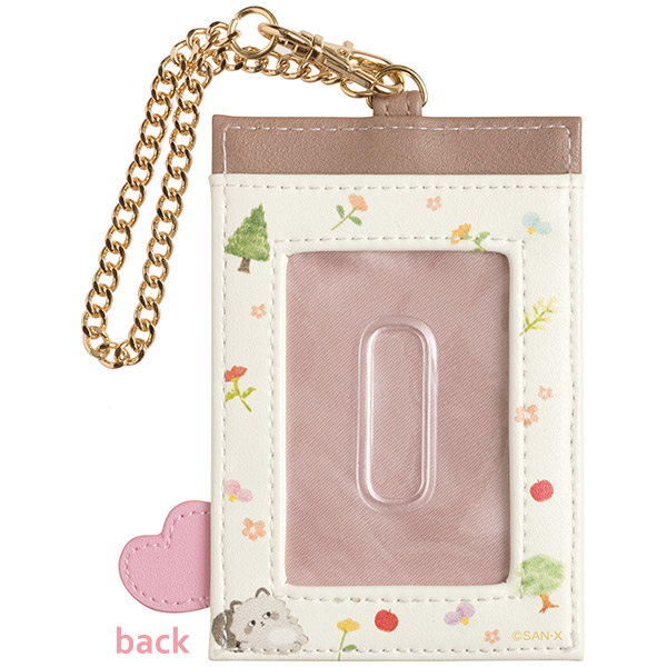 Pass Case ที่ใส่บัตรลาย Kokoro Raccoon Hug Makes Your Heart Warm ขนาด 11 x 7.5 ซม.