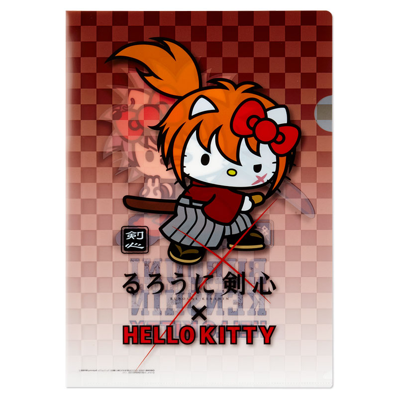 Set แฟ้ม A4 Rurouni Kenshin x Hello Kitty (Limited) มี 2 แฟ้มในเซ็ต