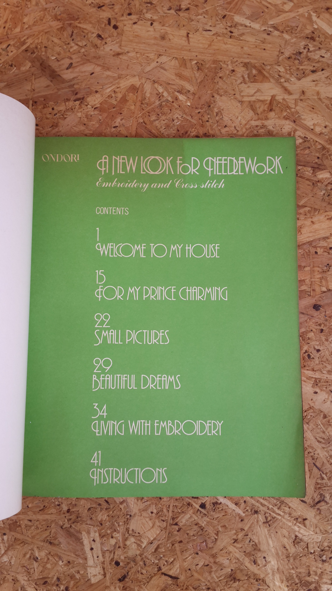 A NEW LOOK FOR NEEDLEWORK : EMBROIDERY AND CROSS-STITCH