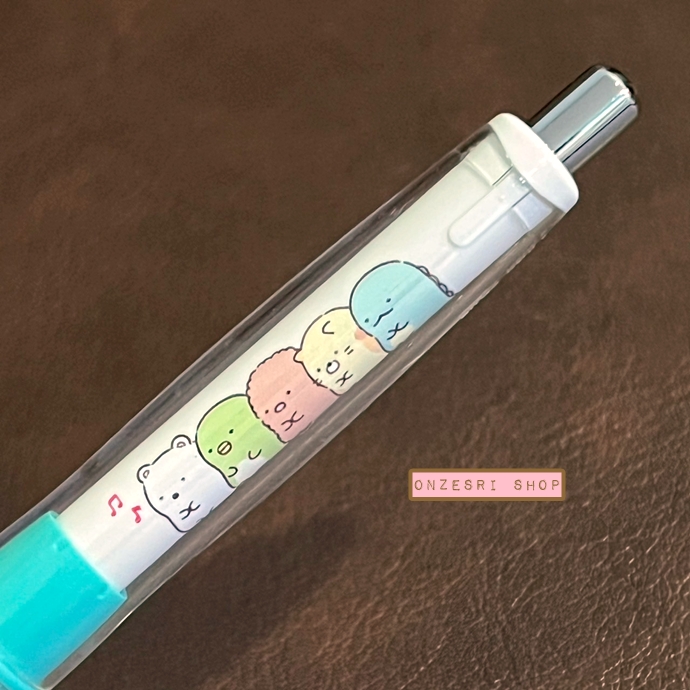 ดินสอกดเขย่าไส้ Dr.Grip ลาย Sumikko Gurashi & Pink Pencil สีเขียว หัว 0.5 ตรงที่จับเป็นลายน่ารัก