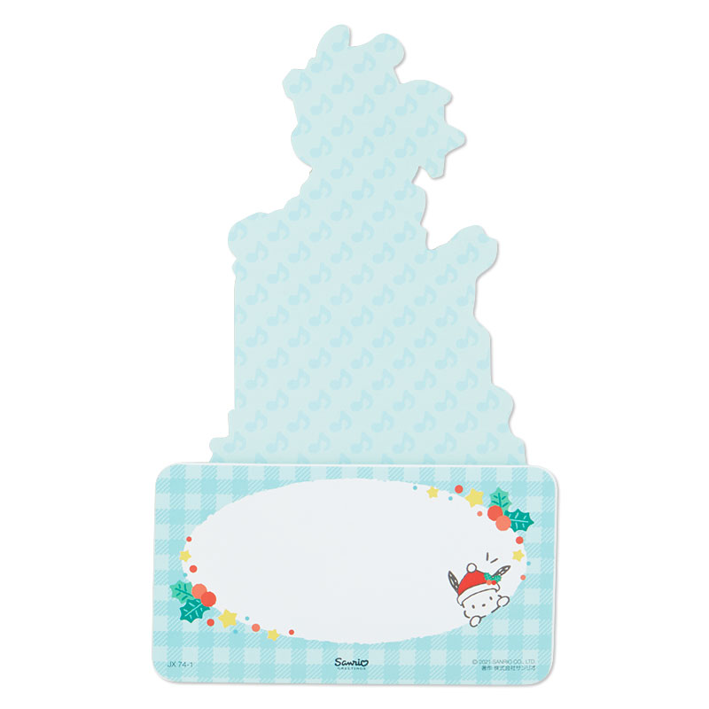 Sanrio Christmas Pop Up Card From Japan การ์ดอวยพรลาย Pochacco กางออกมาเป็นต้นคริสต์มาสได้น่ารัก ขนาด 18.8 x 13 x 7.2 ซม.