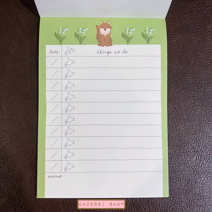 สมุดฉีก To Do List Memo ลาย Hokkaido (Limited) ขนาด 10.5 x 14.5 ซม. มี 2 ลาย รวม 80 แผ่น