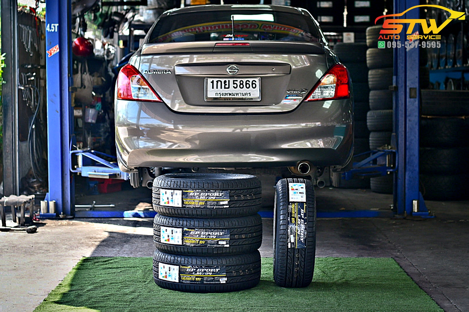 ยางใหม่ DUNLOP SP SPORT LM704 195/55R15 85V