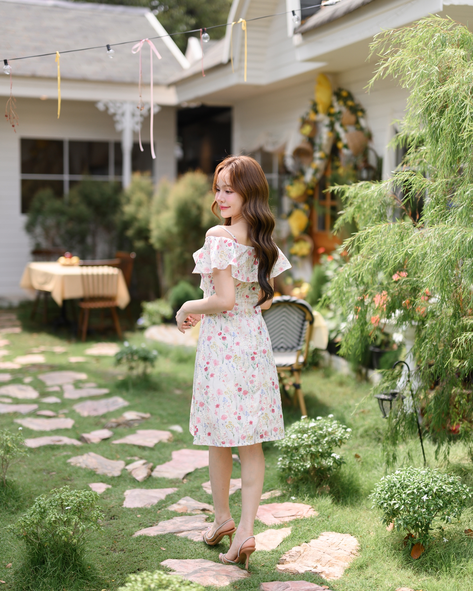 Blossom Breeze Off-shoulder Dress