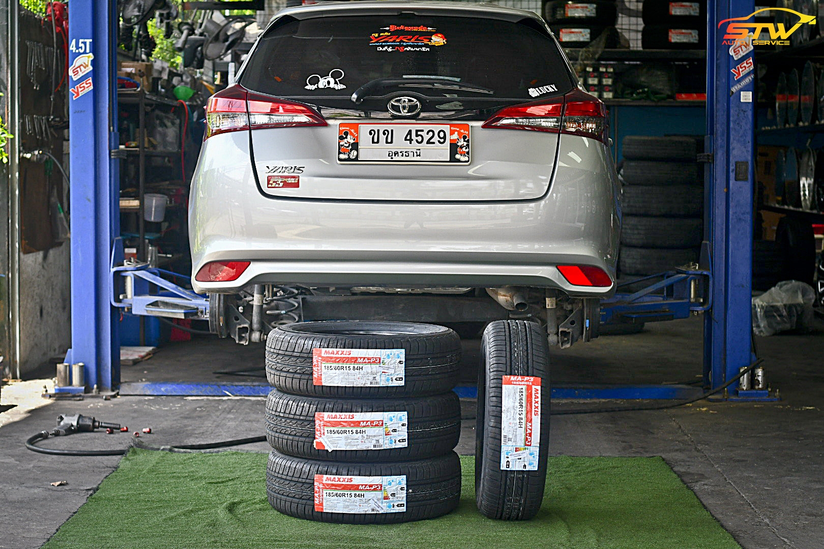 ยาง MAXXIS MAP3 185/60R15 84H ติดตั้งใส่ TOYOTA YARIS