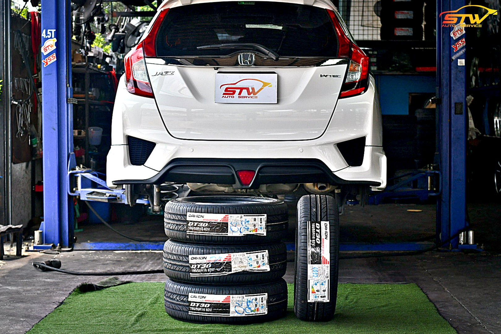 ยาง DAYTON DT30 185/55R16 83V ติดตั้งใส่ HONDA JAZZ GK