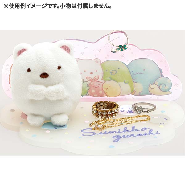 ที่วางของ Sumikko Gurashi - Random Moment Multi Tray ทำจากอะคริลิค ตรงฐานทำจาก PVC ไว้วางของ วางเครื่องประดับได้ ขนาด 9 x 14 ซม.