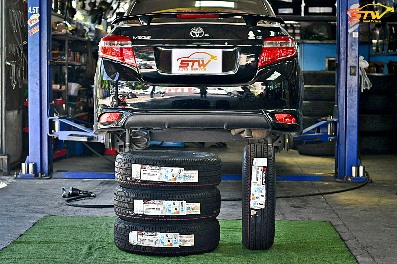 เปลี่ยนยาง TOYOTA VIOS YOKOHAMA ADVAN dB E70 185/60R15 84H