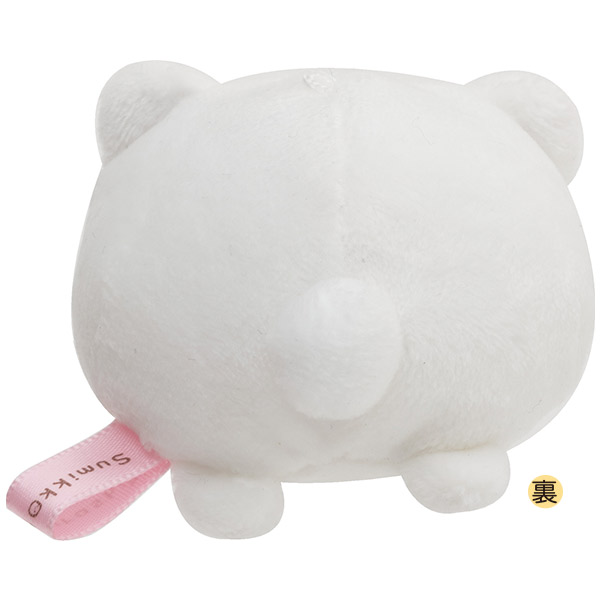 ตุ๊กตาเล็ก San-X แบบ Sumikko Gurashi (Shiro Kuma) ด้านบนมีที่ห้อย เอาโซ่หรือพวงกุญแจมาคล้องได้ ตรงตัวมีเม็ดถ่วงด้านใน ขนาด 5 x 6 x 6 ซม.