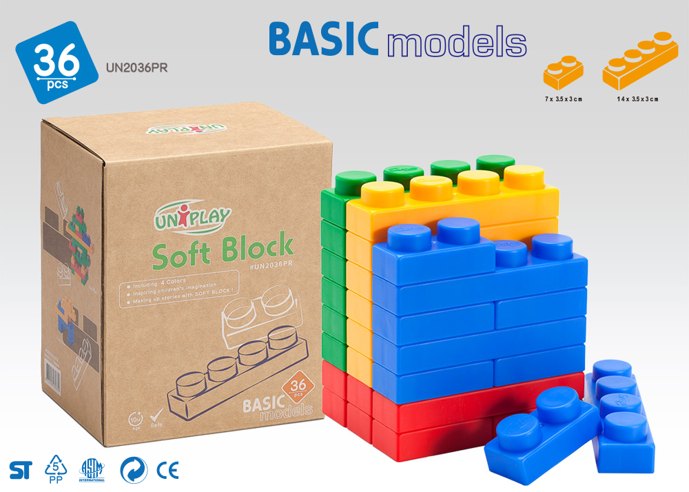 UNiPLAY รุ่น Basic Model จำนวน 36 ชิ้น (UN2036PR) (สินค้าหมด จะจัดส่งเป็น 12 ชิ้น 3 กล่องให้แทน)