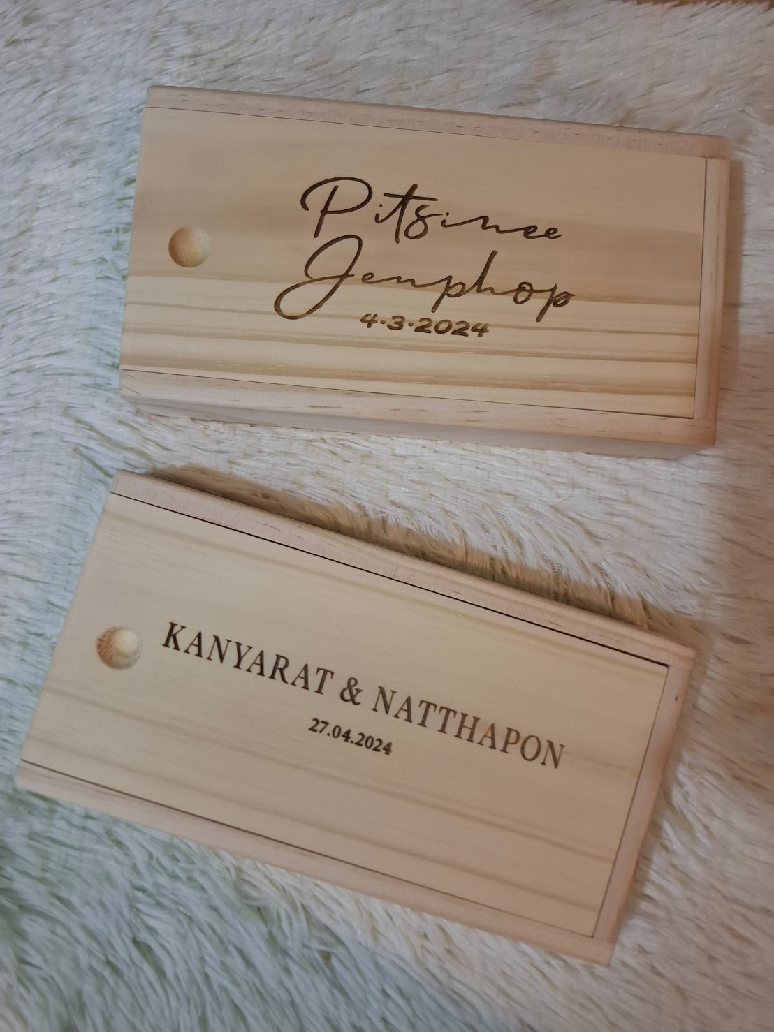 กล่องไม้งานแต่งงาน
