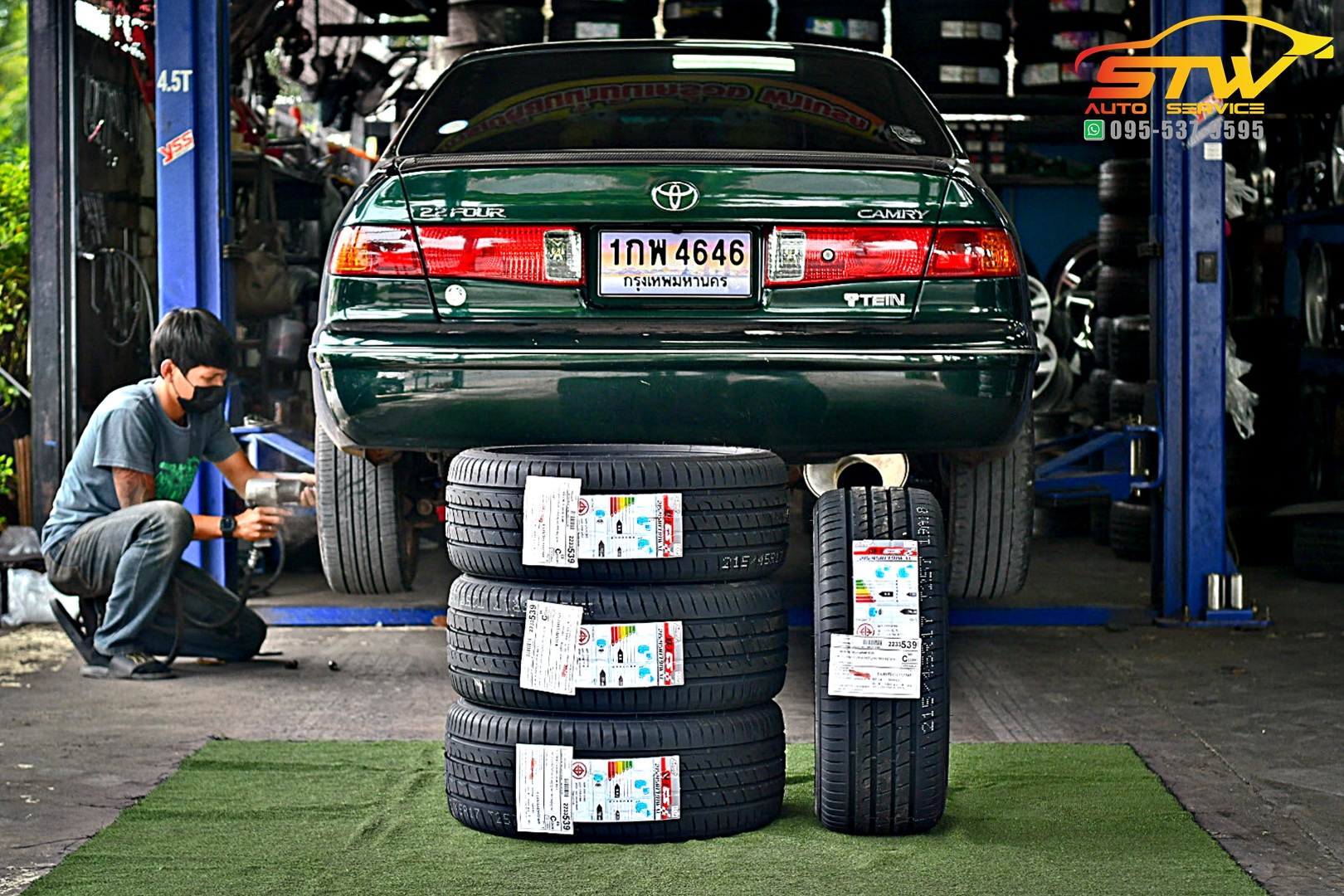 เปลี่ยนยาง TOYOTA CAMRY LENSOTIRES D-1 CS 215/45R17 91W
