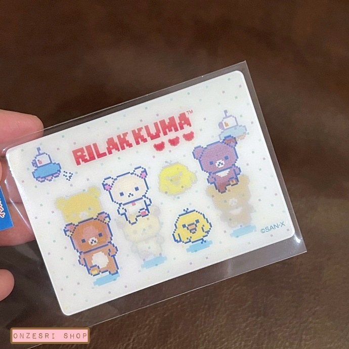สติกเกอร์ Rilakkuma Gaming Collection 3D Miracle Sticker เปลี่ยนลายได้ตามองศา ขนาด 8 x 5.7 ซม. มี 2 แบบให้เลือก