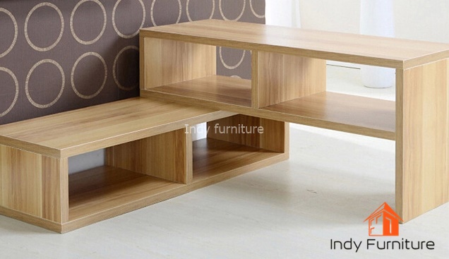ชั้นวางอเนกประสงค์ ไม้ยางพารา รุ่น Twin-WD สีธรรมชาติ