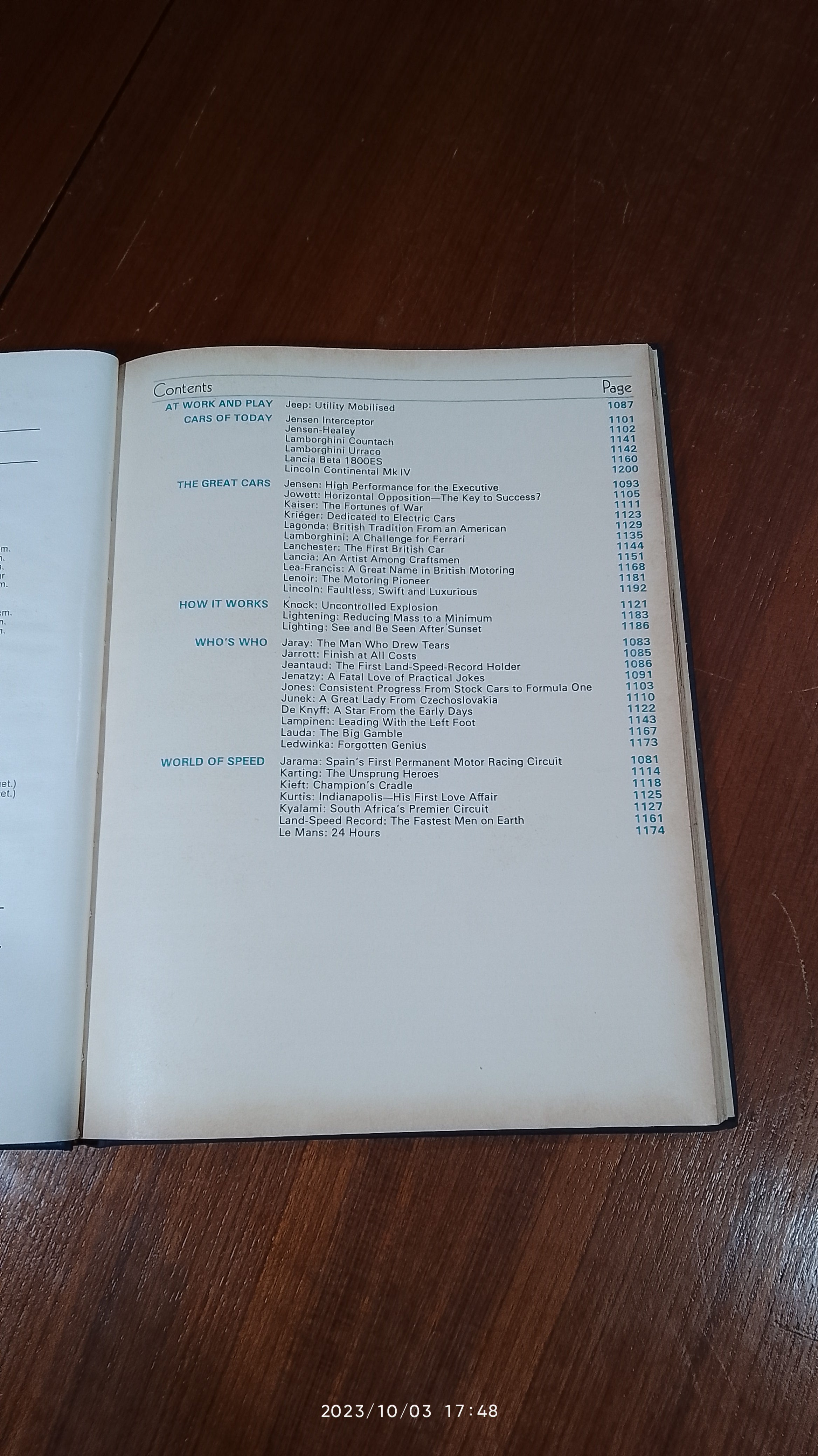 The World of Automobiles - An Illustrated Encyclopedia of the Motor Car : Volume 10