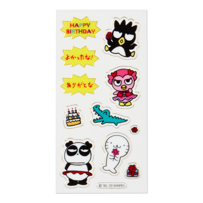 การ์ดเปล่า Sanrio & Seal Card แบบ Badtz Maru สามารถเขียนด้านในได้ มีสติกเกอร์น่ารักให้แปะได้ 1 แผ่น มาพร้อมซองลายน่ารักเข้ากัน ขนาดประมาณ 12 x 16 ซม.