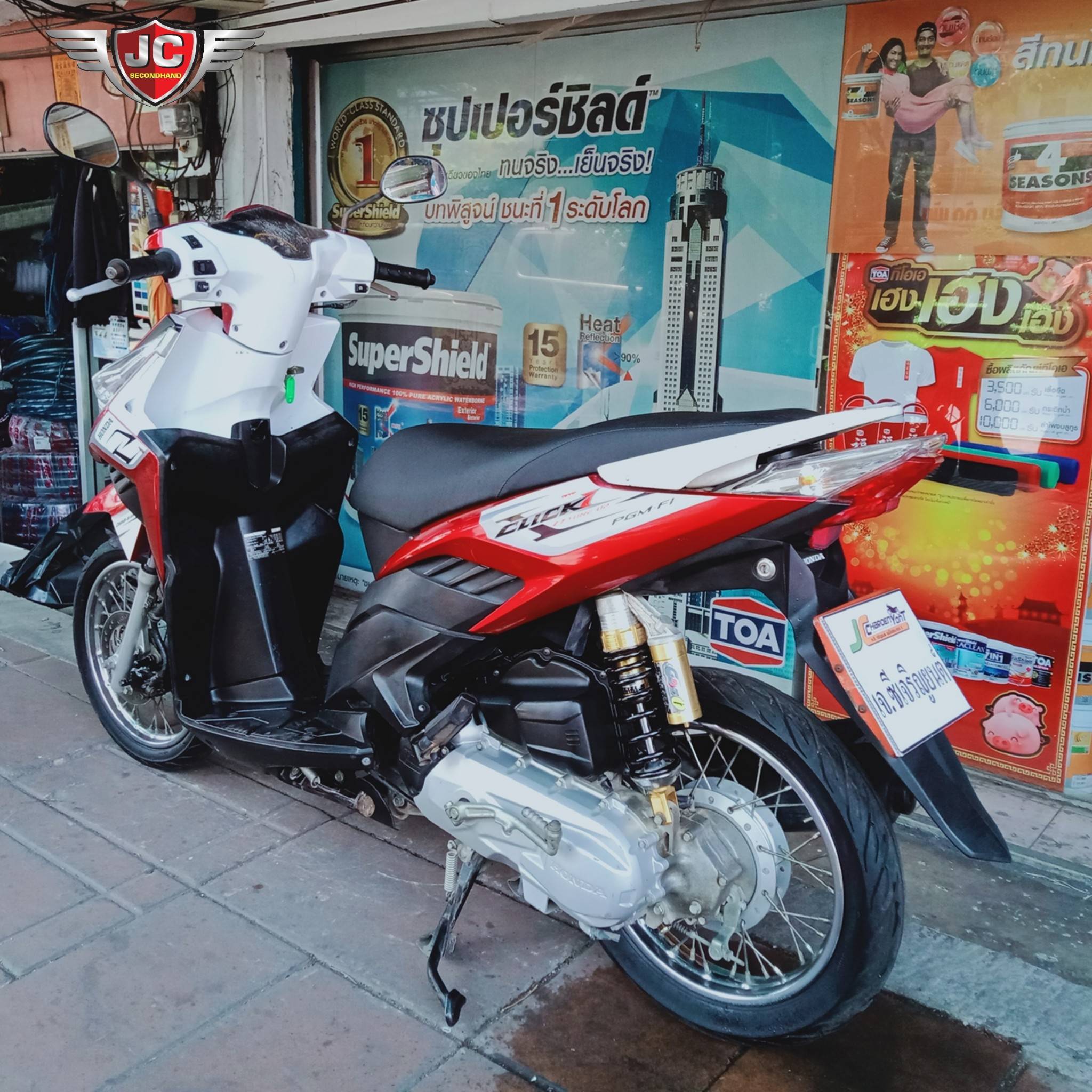 รถบ้านมือเดียว HONDA CLICK110i Combi-Brake จดทะเบียนปี53 สภาพเดิมน่าใช้ เครื่องดีสตาร์ทติดง่าย ชุดสีแท้ติดรถทั้งคันไม่มีล้มถาก