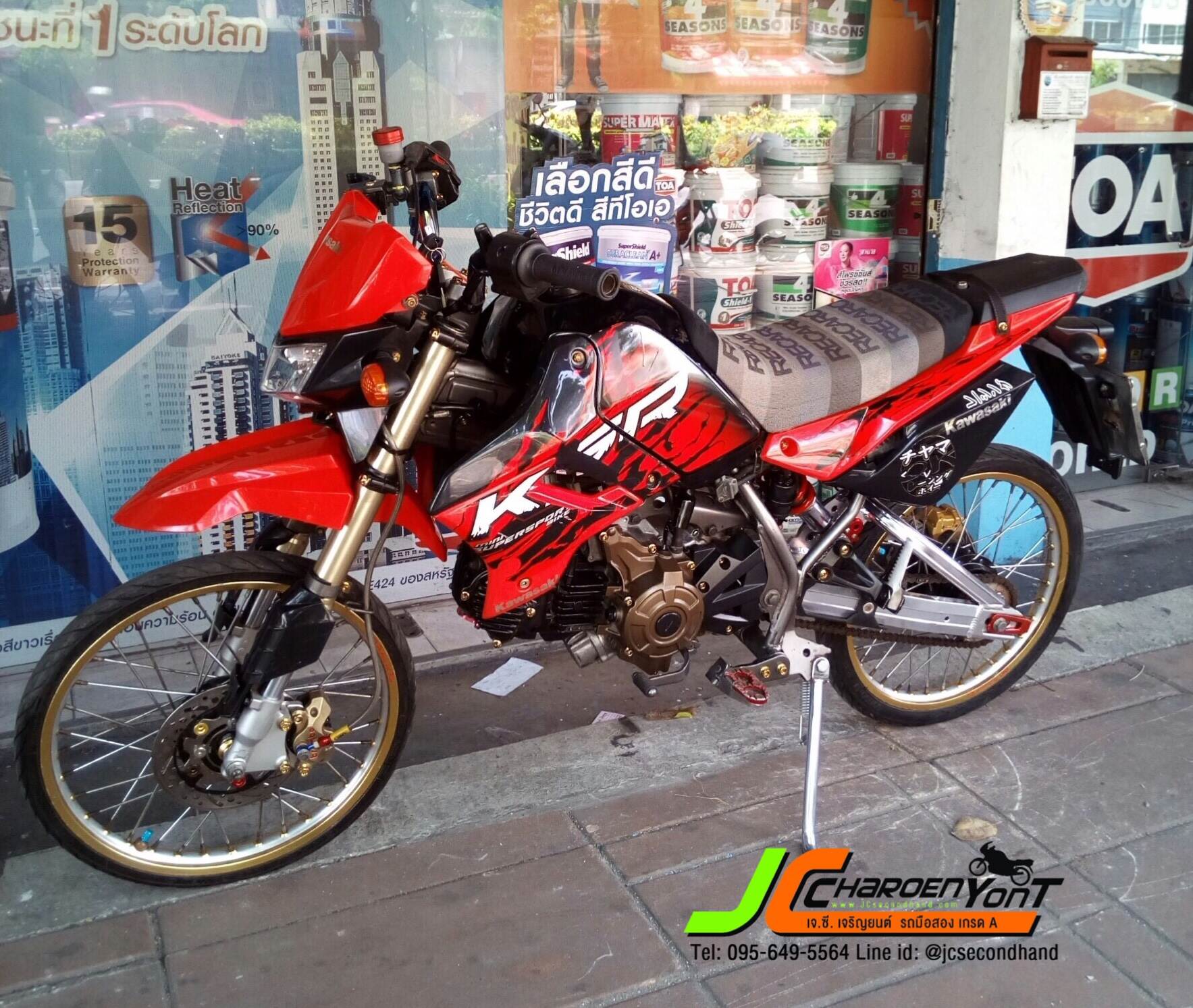 บอกเลยคันนี้จัดมาเต็ม KAWASAKI KSR สตาร์ทมือ จดทะเบียนปี56แนวแต่งมาแบบจบๆ เริ่มกันที่เครื่องแต่งมาแรงได้ใจ, คาบูร์ N-pro,คอหรีดแต่ง, ฝาวาวล์แต่ง, แฮนรุ้ง, ปั้มหน้า Brcmbo