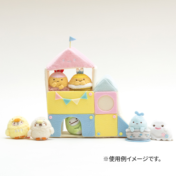 เซ็ตสนามเด็กเล่น Sumikko Gurashi Minikko to Asobo เป็นแบบสไลเดอร์ มาพร้อมตุ๊กตา Tapioca ฟ้า ไซส์ SS ขนาด 22 x 22.5 x 8 ซม.