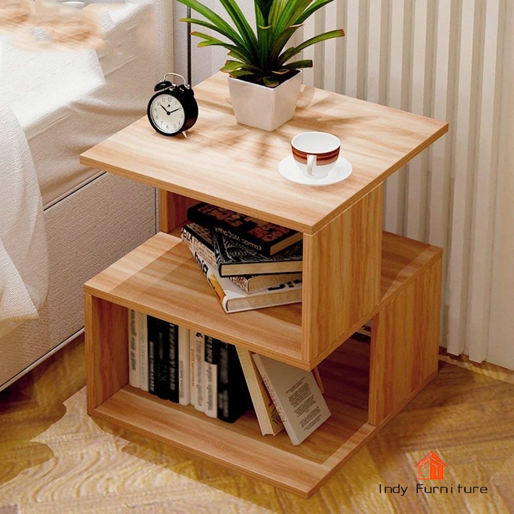 โต๊ะข้างอเนกประสงค์ เมลามีน รุ่น Robot-ML (กันน้ำ ทนแรงขูดขีดและความร้อน ) ใช้เครื่อง CNC ตัด ได้มาตรฐาน