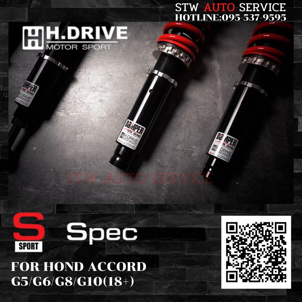 โช๊คสตรัทปรับเกลียว H-Drive For Honda Accord G5/G6/G8/G10