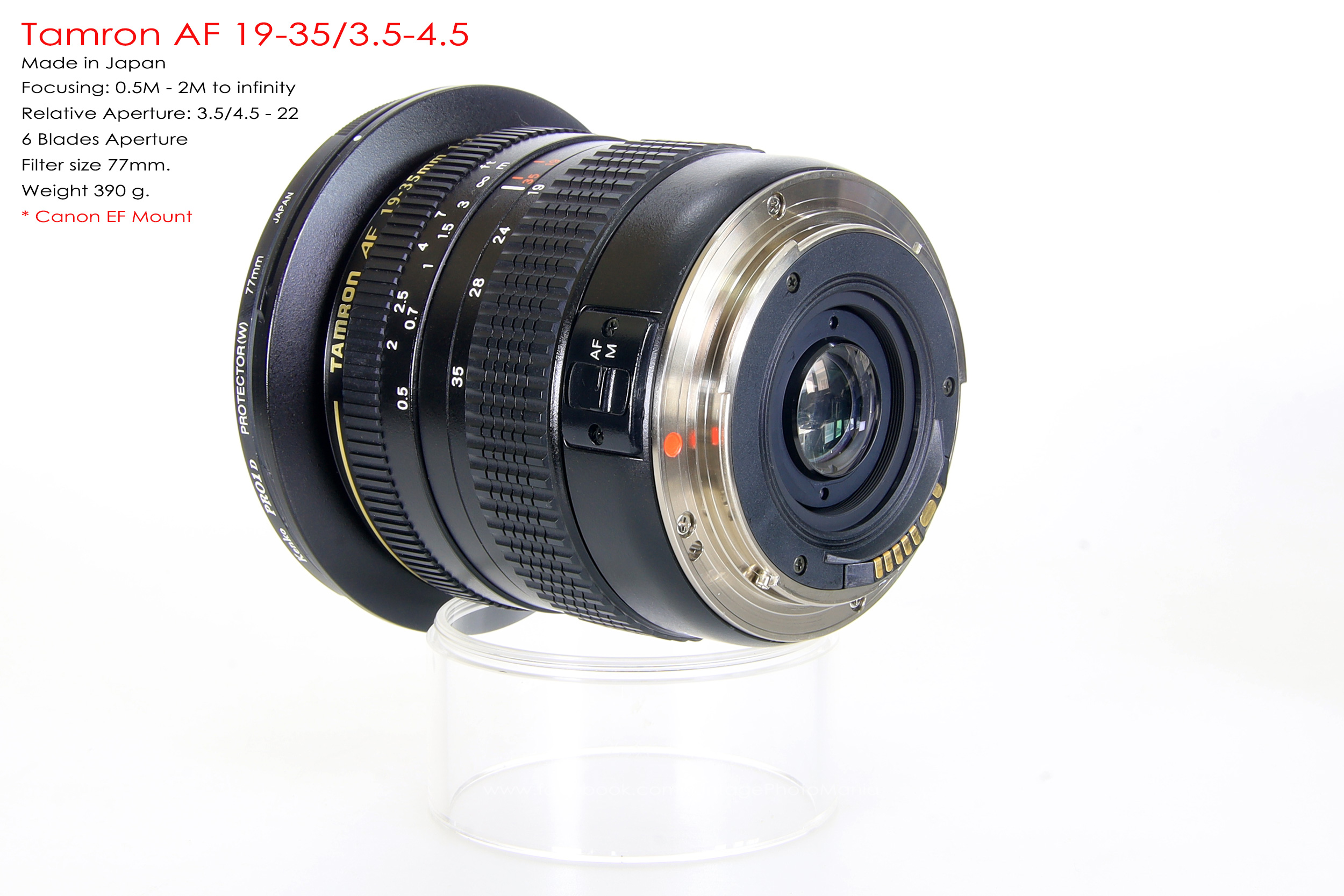 Tamron AF 19-35/3.5-4.5 *Canon EF Mount เลนส์ไวด์รองรับกล้องฟูลเฟรม Canon [Used]